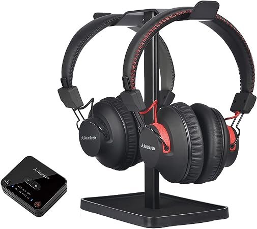 Queemie Cuffie TV Wireless Over-ear Con Radio FM E Monitor, Decoder Digitale E Portata 30m, Per Adulti E Anziani